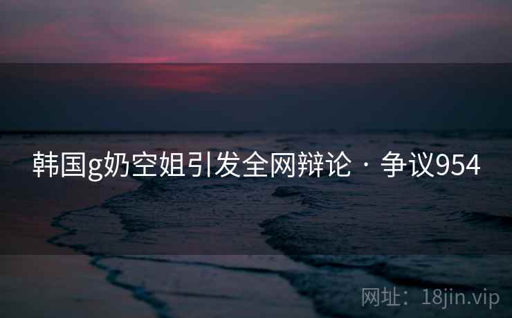 韩国g奶空姐引发全网辩论 · 争议954